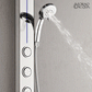 FORNO AcquaSPA Shower Panel with SensoTemp, 9" Rainfall Shower Head, 5-in-1 Handheld Shower and 3 Body Jets in Mirrored Stainless Steel