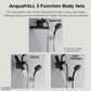 FORNO AcquaFALL Mini Spa System with 8" 6 Function Rainfall Shower Head, 5-in-1 Handheld Shower and 3 Function Body Jet in Matte Black
