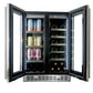 Danby Silhouette 24" 61 Can/23 Bottle Dual Zone Wine Cooler with LED Lights, SPRBC047D1SS