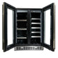 Danby Silhouette 24" 61 Can/23 Bottle Dual Zone Wine Cooler with LED Lights, SPRBC047D1SS