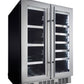 Danby Silhouette 24" 61 Can/23 Bottle Dual Zone Wine Cooler with LED Lights, SPRBC047D1SS
