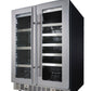 Danby Silhouette 24" 61 Can/23 Bottle Dual Zone Wine Cooler with LED Lights, SPRBC047D1SS