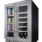 Danby Silhouette 24" 61 Can/23 Bottle Dual Zone Wine Cooler with LED Lights, SPRBC047D1SS