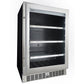 Danby Silhouette Pro 24" 6 Wine Bottle/126 Can Beverage Center with LED Lights, SPRBC056D1SS