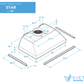 36 Inch 900 CFM Range Hood Insert with Double Blower - VICTORY Star