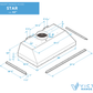 42 inch 900 CFM Range Hood Insert - VICTORY Star (Double blower)