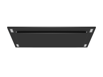 600 CFM Black Flush Ceiling Mount Range Hood - VICTORY Sunset
