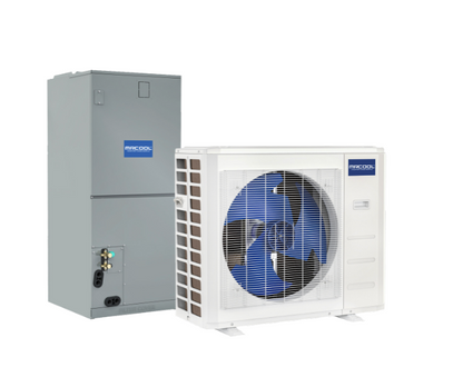 MRCOOL 24K BTU Hyper Heat Central Ducted Air Handler and Heat Pump Condenser - 17.4 SEER2, CENTRAL-24-HP-230A00
