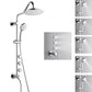 FORNO AcquaSPA System with 9" Rainfall Shower Head, 5-in-1 Handheld Shower and 3 Function Adjustable Body Jet in Polished Chrome
