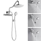 FORNO AcquaFALL Mini Spa System with 9" Rainfall Shower Head, 5-in-1 Handheld Shower and 3 Function Body Jet in Polished Chrome