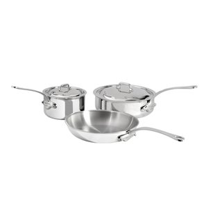 Mauviel 1830 M'COOK 5-Ply 5-Piece Cookware Set With Cast Stainless Steel Handles