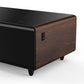 FORNO Evoluto  51" Smart Coffee Table – Dual Fridge Drawers, Bluetooth Audio, Wireless Charging, RGB Light in Black with Wood Accents, FCTFR7006-51WD