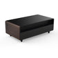 FORNO Evoluto  51" Smart Coffee Table – Dual Fridge Drawers, Bluetooth Audio, Wireless Charging, RGB Light in Black with Wood Accents, FCTFR7006-51WD