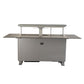 FORNO Elevato Smart Bar Table with 5.2 cu. ft. Fridge/Freezer, Motorized Lift System, Bluetooth Control in Sandstone Black, FBTFR7037-72BLK