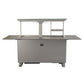 FORNO Elevato Smart Bar Table with 5.2 cu. ft. Fridge/Freezer, Motorized Lift System, Bluetooth Control in Sandstone Black, FBTFR7037-72BLK