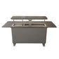 FORNO Elevato Smart Bar Table with 5.2 cu. ft. Fridge/Freezer, Motorized Lift System, Bluetooth Control in Sandstone Black, FBTFR7037-72BLK