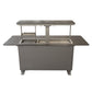 FORNO Elevato Smart Bar Table with 5.2 cu. ft. Fridge/Freezer, Motorized Lift System, Bluetooth Control in Sandstone Black, FBTFR7037-72BLK