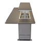 FORNO Elevato Smart Bar Table with 5.2 cu. ft. Fridge/Freezer, Motorized Lift System, Bluetooth Control in Sandstone Black, FBTFR7037-72BLK