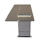 FORNO Elevato Smart Bar Table with 5.2 cu. ft. Fridge/Freezer, Motorized Lift System, Bluetooth Control in Sandstone Black, FBTFR7037-72BLK