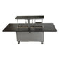 FORNO Elevato Smart Bar Table with 5.2 cu. ft. Fridge/Freezer, Motorized Lift System, Bluetooth Control in Midnight Marble, FBTFR7037-72GRY