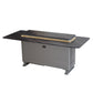 FORNO Elevato Smart Bar Table with 5.2 cu. ft. Fridge/Freezer, Motorized Lift System, Bluetooth Control in Midnight Marble, FBTFR7037-72GRY