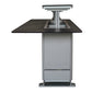 FORNO Elevato Smart Bar Table with 5.2 cu. ft. Fridge/Freezer, Motorized Lift System, Bluetooth Control in Midnight Marble, FBTFR7037-72GRY