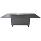 FORNO Cinetico Smart Dining Table with 5.3 cu. ft. Fridge/Freezer, Motorized Lift System, Bluetooth Control in Sandstone Black, FDTFR7044-86BLK