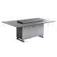 FORNO Cinetico Smart Dining Table with 5.3 cu. ft. Fridge/Freezer, Motorized Lift System, Bluetooth Control in Sandstone Black, FDTFR7044-86BLK