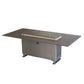 FORNO Cinetico Smart Dining Table with 5.3 cu. ft. Fridge/Freezer, Motorized Lift System, Bluetooth Control in Sandstone Black, FDTFR7044-86BLK