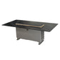 FORNO Cinetico Smart Dining Table with 5.3 cu. ft. Fridge/Freezer, Motorized Lift System, Bluetooth Control in Midnight Marble, FDTFR7044-86GRY
