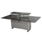 FORNO Cinetico Smart Dining Table with 5.3 cu. ft. Fridge/Freezer, Motorized Lift System, Bluetooth Control in Midnight Marble, FDTFR7044-86GRY