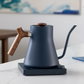 Fellow Stagg EKG Electric Kettle in Stone Blue with Walnut Accents