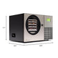 Harvest Right Countertop 360 stainless steel freeze dryer dimensions
