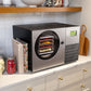 Harvest Right Countertop 360 stainless steel freeze dryer in a kitchen