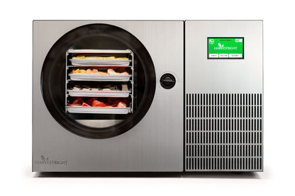 Harvest Right Countertop 360 freeze dryer in stainless steel, front view