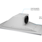 600 CFM Flush Ceiling Mount Range Hood - VICTORY Sunset