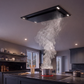 600 CFM Black Flush Ceiling Mount Range Hood - VICTORY Sunset
