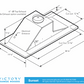 600 CFM WIRELESS Flush Ceiling Mount Range Hood - VICTORY Sunset (Bluetooth)