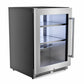 THOR Kitchen 24" 140 Can Left Door Swing Beverage Cooler, TBR24U-LH