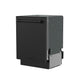 THOR Kitchen 24" Dishwasher in Black, 7 Wash Cycles, 3 Racks, Energy Star, TDW24C7B