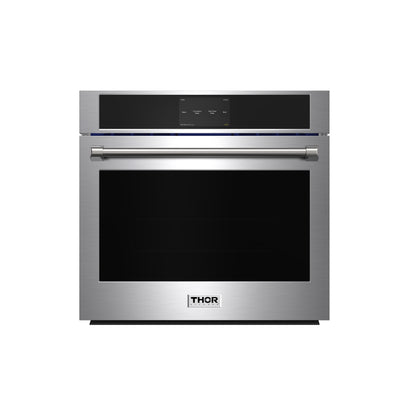 THOR Kitchen 30" 4.8 cu. ft. Professional Electric Single Wall Oven with Air Fry and Self-Clean in Stainless Steel, TEW30ES