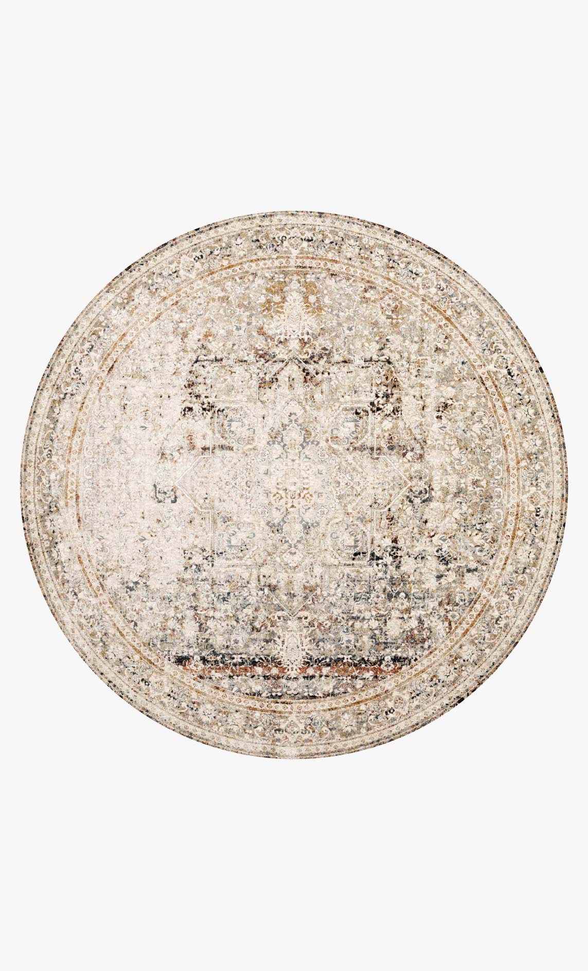 Loloi Theia THE-05 Taupe / Brick area rug - image 7