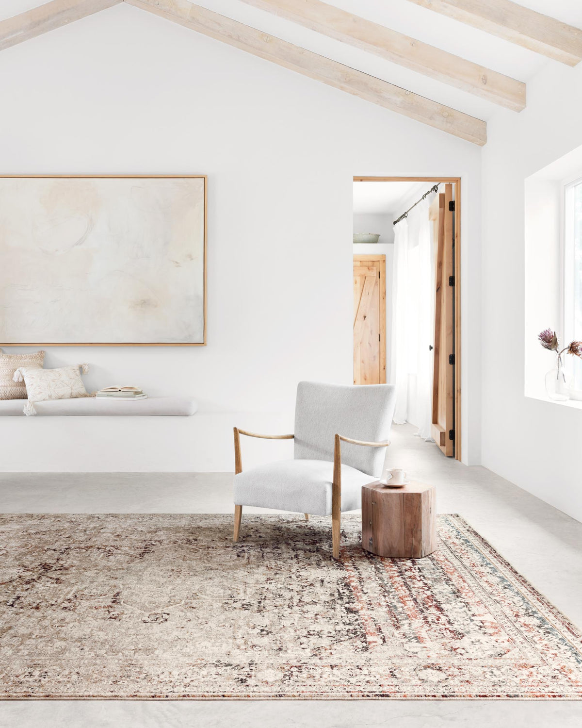 Loloi Theia THE-05 Taupe / Brick area rug - image 3