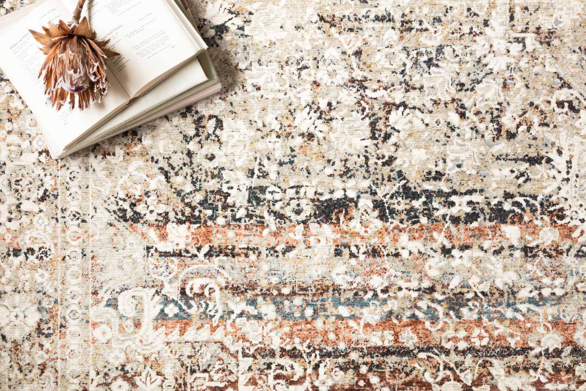 Loloi Theia THE-05 Taupe / Brick area rug - image 4