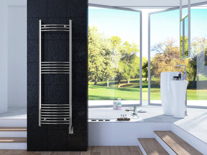 Themis Wall Mounted Electric Towel Warmer in Chrome