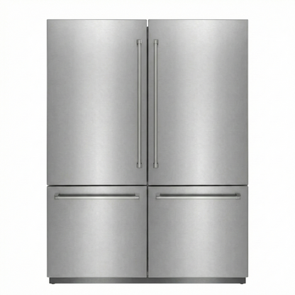 THOR Kitchen X-Series 60" Stainless Steel Built-In Side-by-Side Refrigerator with Water Dispenser and Ice Maker