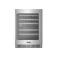 THOR Kitchen 24" 4.9 cu. ft. 46 Bottle Dual Zone Wine Cooler with LED Lights, TWC24UD
