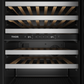 THOR Kitchen 24" 4.9 cu. ft. 46 Bottle Dual Zone Wine Cooler with LED Lights, TWC24UD