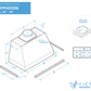48 Inch 1200 CFM Range Hood Insert - VICTORY Typhoon