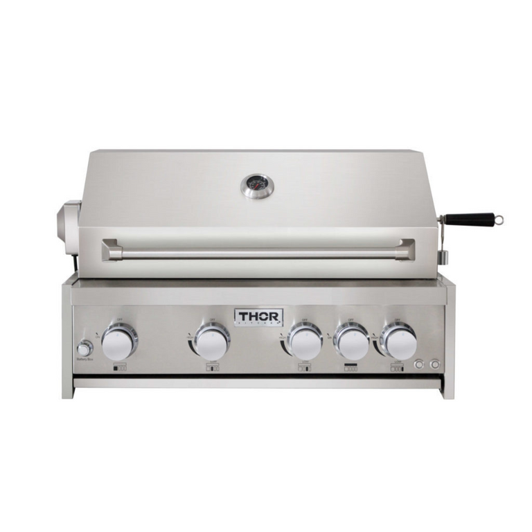 Thor Outdoor Kitchen Package with Propane Gas Grill and Freezer, AP-Outdoor-LP-F-7